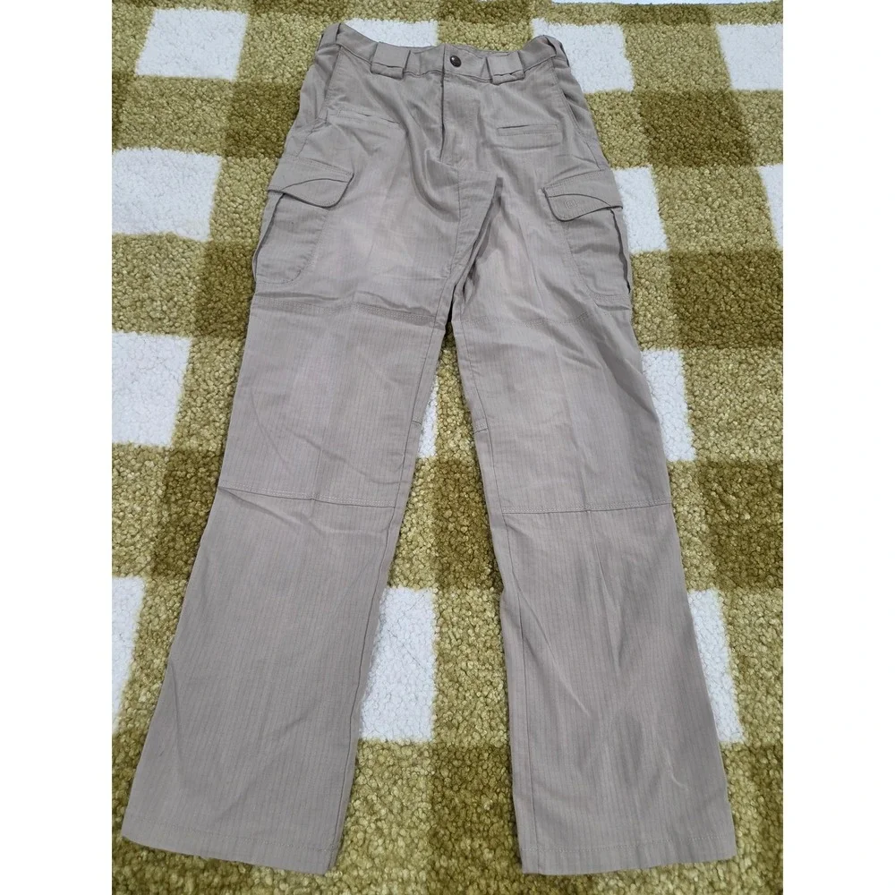 5.11 Tactical Mens Cargo Pants Tan Khaki Ripstop Utility Work Trousers 30x32